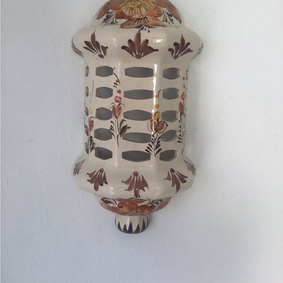 Portuguese Ceramic Wall Sconce - Picture 7 of 15